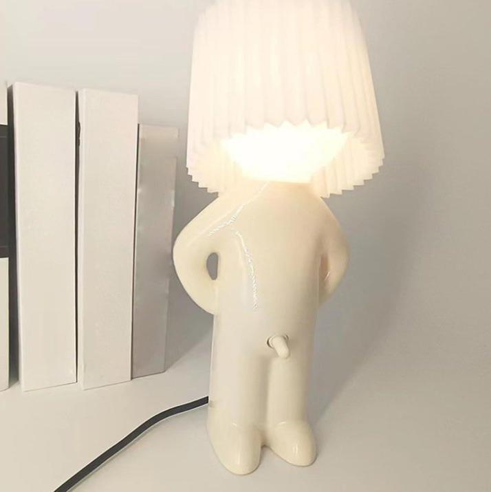 lampe de chevet petit bonhomme twist blanche 