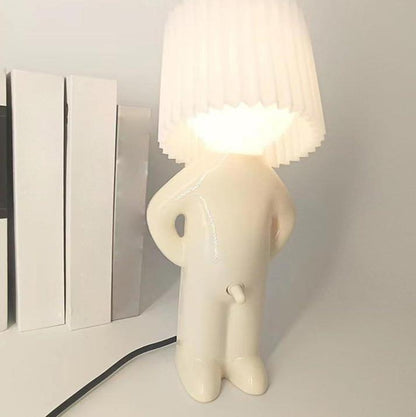 lampe de chevet petit bonhomme twist blanche 