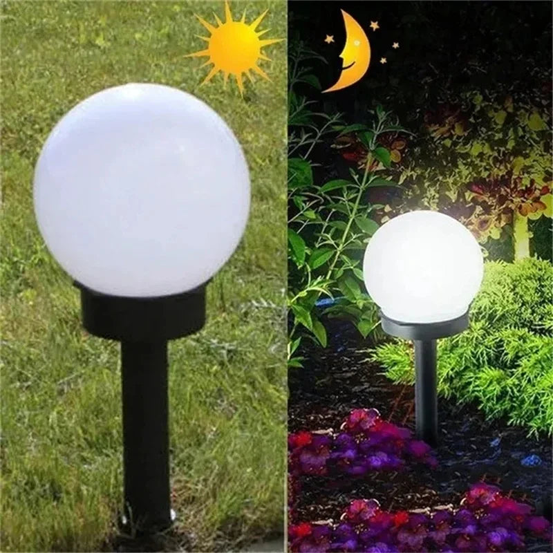  Lampe extérieur - BOULE le jour et la nuit 