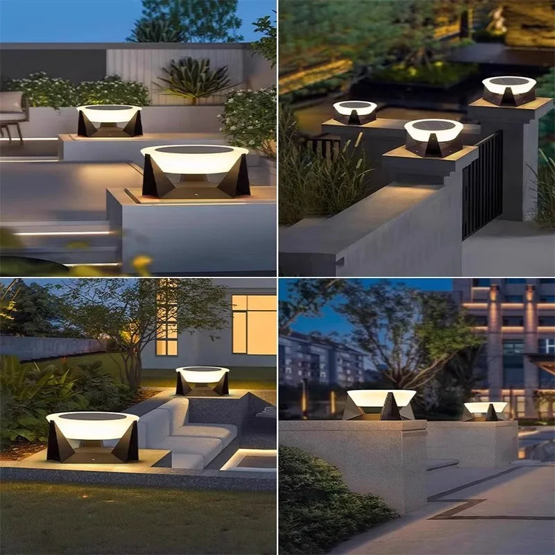 Lampe solaire extérieur différent style de jardin 